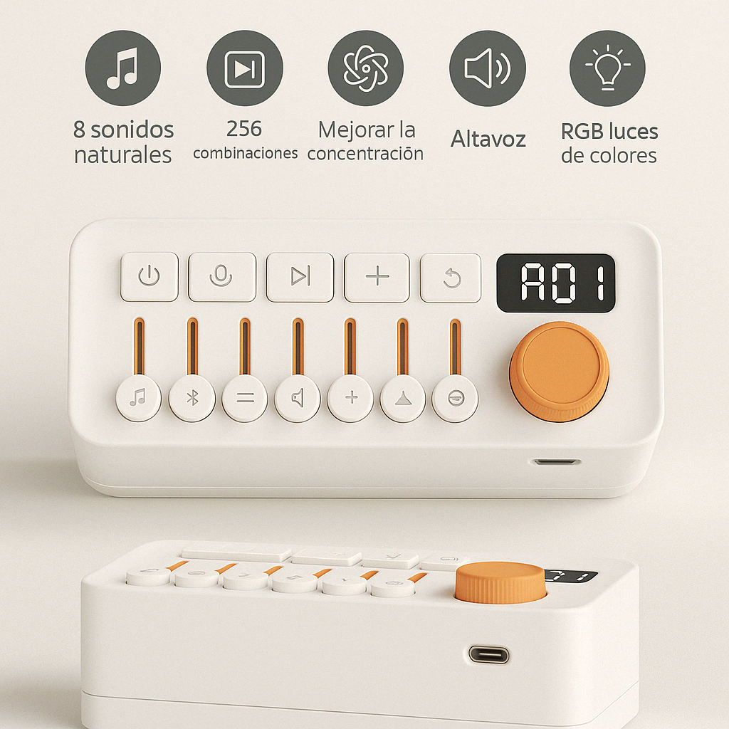 🎶 Maquina de Ruido blanco para Dormir como un Bebé