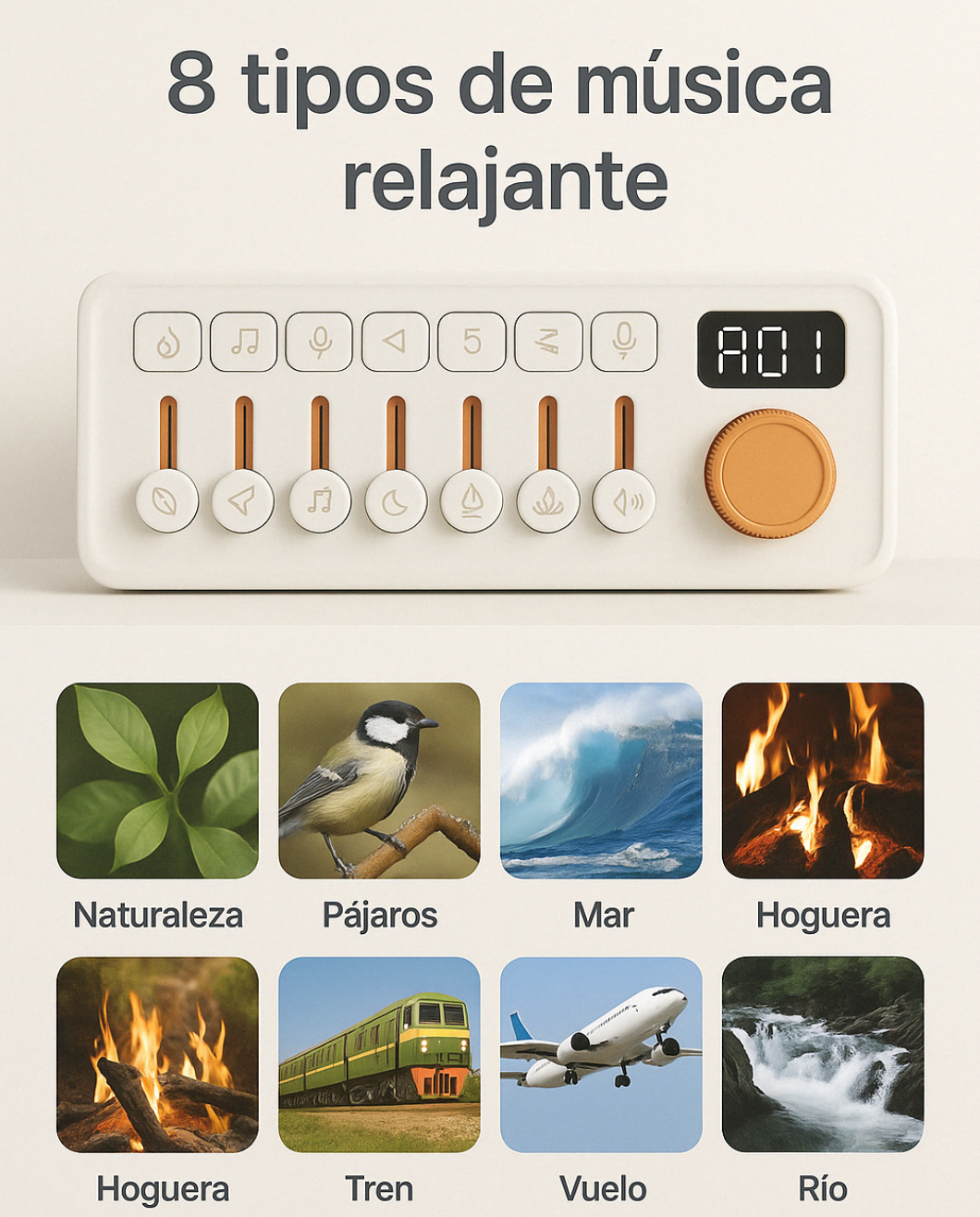 🎶 Maquina de Ruido blanco para Dormir como un Bebé