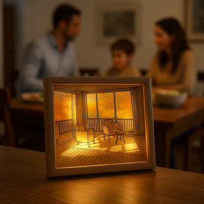 🖼 Cuadro con Iluminación Led coloreable